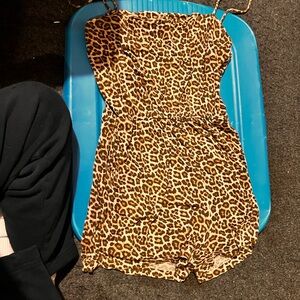 Cheetah Print Romper